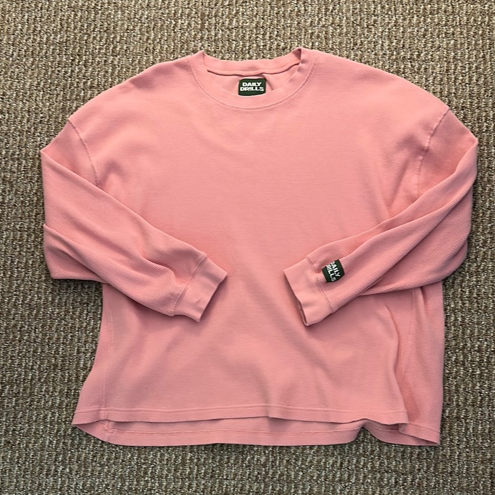 Daily Drills Oversized Thermal - Dusty Rose